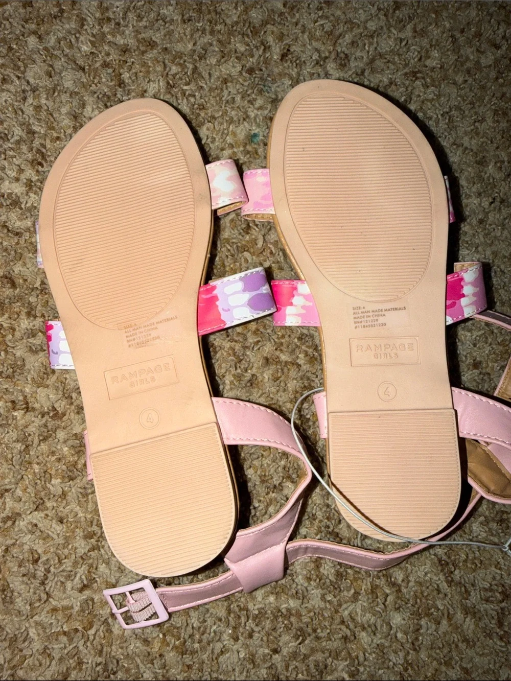 Rampage girls sandals. NWOT size 4